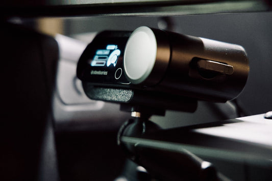 SteelSeries Nova Pro wireless base station mount for Sim Racers