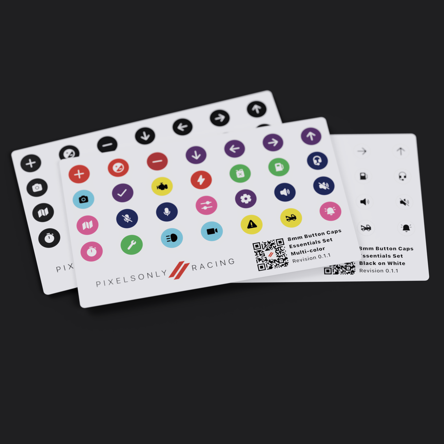 Button Cap Essentials Set for Logitech Pro Wheel